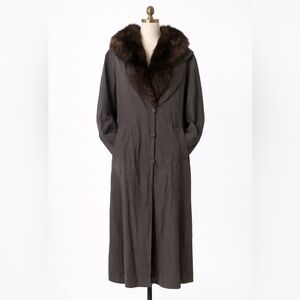 Chic Black Natural Fur Coat with Silky Lining